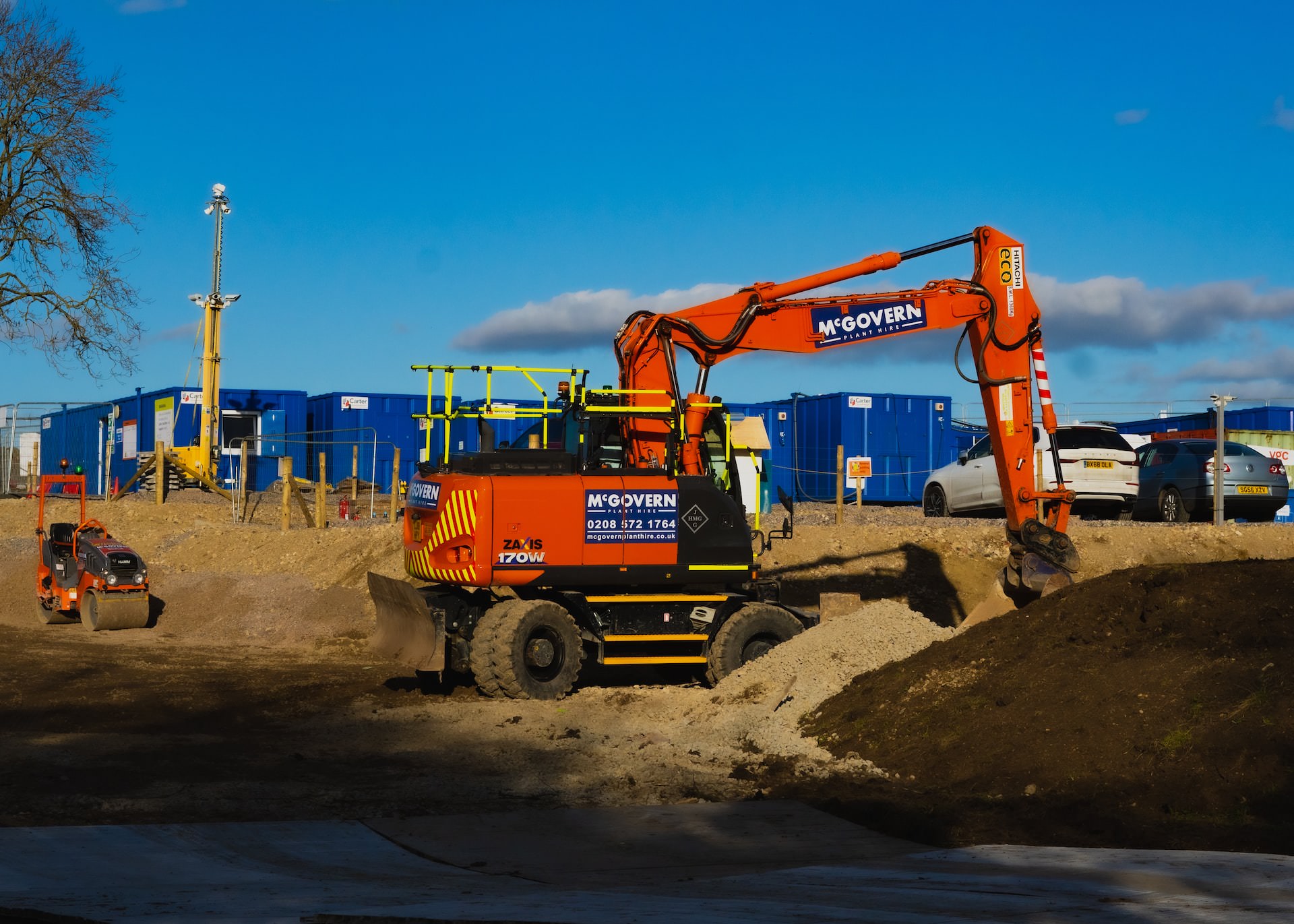 Increasing the number of heavy machinery involved in construction operations